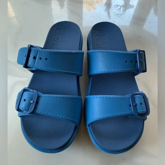 Dansko women’s Blue Slide Sandals - Picture 2 of 8